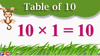 Table of 10 | Table of Ten | Learn Multiplication Table of 10 x 1 = 10 | 10 Times Table Practice,