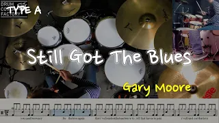 Still Got The Blues(동영상악보)(TYPE A)-Gary Moore-유한선-드럼악보,드럼커버,Drum cover,drumsheetmusic,drumscore