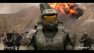 Halo Tv series Paramount Plus - Covenant attack | Saprtans vs Covenant | Battle Scene #halotheseries