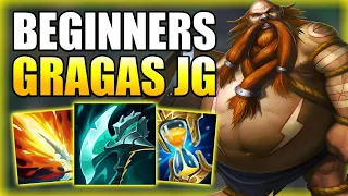 HOW TO PLAY GRAGAS JUNGLE & GAIN ELO FOR BEGINNERS! - Best Build/Runes S+ Guide - League of Legends