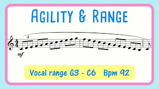 Agility and Range Vocal Exercise | AMEB Grade 8 Ex. 1 | Advanced FEMALE