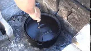 How to Bake Cornbread on a Campfire  Dutch Oven Cornbread   How to bake Cornbread in a Dutch Oven