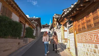 4K HDR version | Live in Seoul Bukchon Hanok Village | Walking Tour Korea 🇰🇷