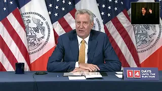 Mayor de Blasio details state of COVID-19 in New York City