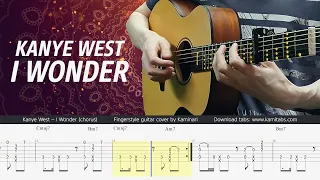 Kanye West – I Wonder. Fingerstyle Guitar Tabs