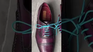 Paul Parkman Men’s Purple Handmade Oxford Shoes 👉🏼 Check out www.paulparkman.com
