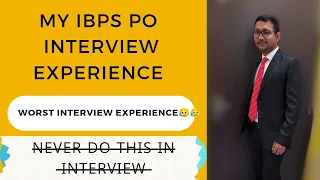 I was Stuttering in Interview😢| How not to ruin your interview | Worst Self Given IBPS PO Interview