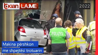 Tv Klan - Makina përshkon me shpejtësi trotuarin |Lajme-News