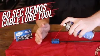 DCC Garage 60 Second Demos: Motion Pro Cable Lube Tool