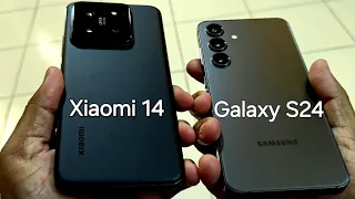 Samsung Galaxy S24 (Exynos) vs Xiaomi 14 Comparision | In-depth Review | Camera Samples|