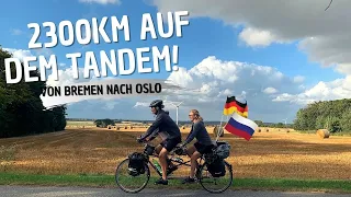 From Bremen to Oslo on the tandem bicycle. Cinematic bicycle adventure (ENG captions)