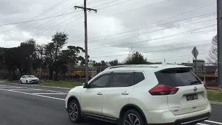 BL29 G525 on Steel train passing Comeng At Frankston