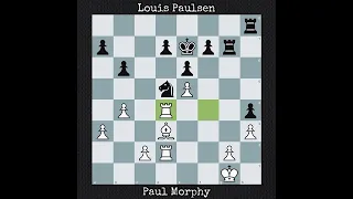 Paul Morphy vs Louis Paulsen | 1st American Chess Congress (1857)