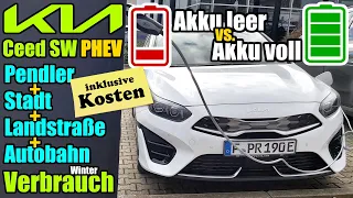 Real-Verbrauch Kia Ceed Sportswagon Plug-in Hybrid PHEV Pendler - Stadt - Landstraße & Autobahn