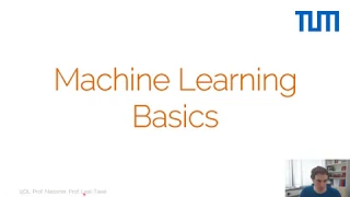 Introduction to Deep Learning - 2. Machine Learning Basics (Summer 2020)