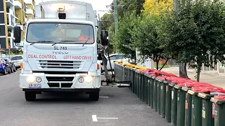 Garbage Trucks Dealing With Post Christmas Waste Chaos - The Massive Unit Lines