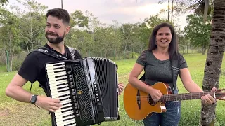 Gustavo Neves Acordeon & Cleide Mara cantando sucessos do Trio Parada Dura - Castelo de amor e Blusa