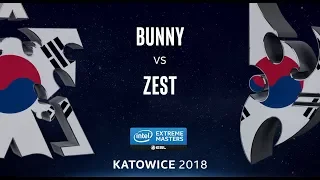 StarCraft II - Bunny [T] vs. Zest [P] - UB Ro8 - B3 - IEM Katowice 2018