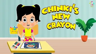 Chinki's New Crayon | Drawing Colors | English Moral Stories | English Animated | English Cartoon