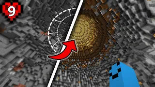 I Transformed A GIANT Crater in Hardcore Minecraft