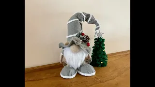 Christmas Gnome DIY , Новогодний Гном. Happy time for making . Easy. Enjoy!