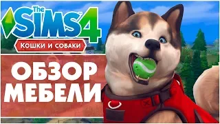 The Sims 4 Кошки и Собаки  - Обзор мебели | Режим строительства!