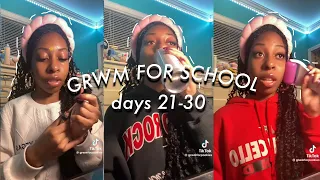 GRWM for school | days 21-30 of senior year!