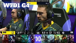 DIG vs EG | Week 7 Day 1 S12 LCS Spring 2022 | Dignitas vs Evil Geniuses W7D1 Full Game