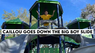 Caillou Goes Down The Big Boy Slide! #shorts