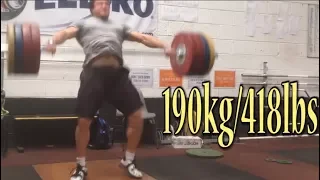 190kg Snatch?! 270kg/595lbs Squat for 4 reps and more!