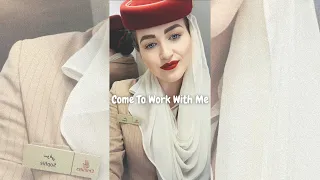 ✈️EMIRATES CABIN CREW Come To Work With Me | Ft Emirates Premium Economy ✈️