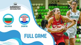 Bulgaria v Croatia | Full Game - FIBA Women's EuroBasket 2023 Qualifiers