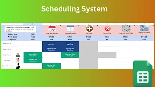 employee scheduling system with google sheets