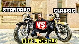 ROYAL ENFIELD STANDARD 350cc VS CLASSIC 350cc || WHICH ONE TO BUY ?