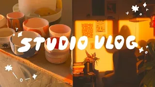 art studio vlog ✿ first shop update as a full-time artist!