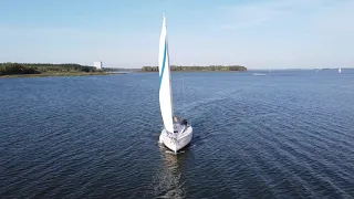 Belarus. Minsk sea. Yacht / Беларусь. Минское море. Яхта