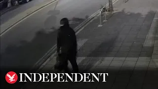 CCTV shows man following ex girlfriend before murdering her