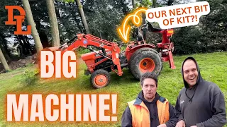 Man and Machine hire - The Big Kubota Garden Tractor - New Garden Project begins - Episode 59