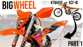 The BEST Big Wheel Chassis ? Using A 2024 KTM 450 XCF-W Dirt Bike ( Part 1 )