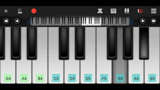 Bhide background music on piano|Mobile piano tutorial| Perfect piano tutorial