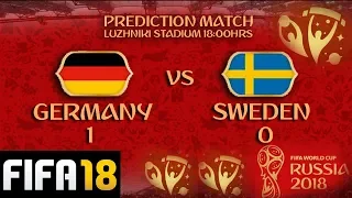 FIFA18 World Cup 2018 - Germany v Sweden simulation