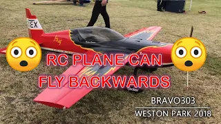 **INSANE** RC PLANE FLYING BACKWARDS 4D Delro Raven - Weston Park 2018