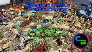 Awesome LEGO STAR WARS Battle Of Felucia Moc Made By CosmicBricks At Ultimate Brick Show Marion IL