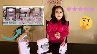 Mini Kitchen Appliances Gourmet Toys - Coffee Maker, Mixer, Toaster Toy Review by Delilah