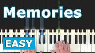 Maroon 5 - Memories - EASY Piano Tutorial [Sheet Music]