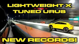 ROUND 3 * Lightened Tesla Model X Raven vs 700+ HP Tuned Lamborghini Urus * Both set new records