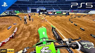 (PS5) Monster Energy Supercross | First Person Gameplay [4K HDR 60fps]