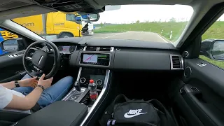 Brand New Range Rover Sport Autobahn Driving POV
