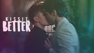 ❖ magnus + alec; kiss it better