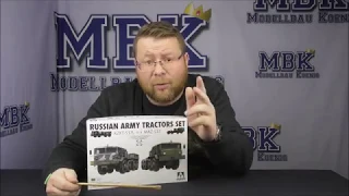 MBK unboxing #098 - 1:72 Russian Army Tractors KZKT-537L & MAZ-537 (Takom 5003)